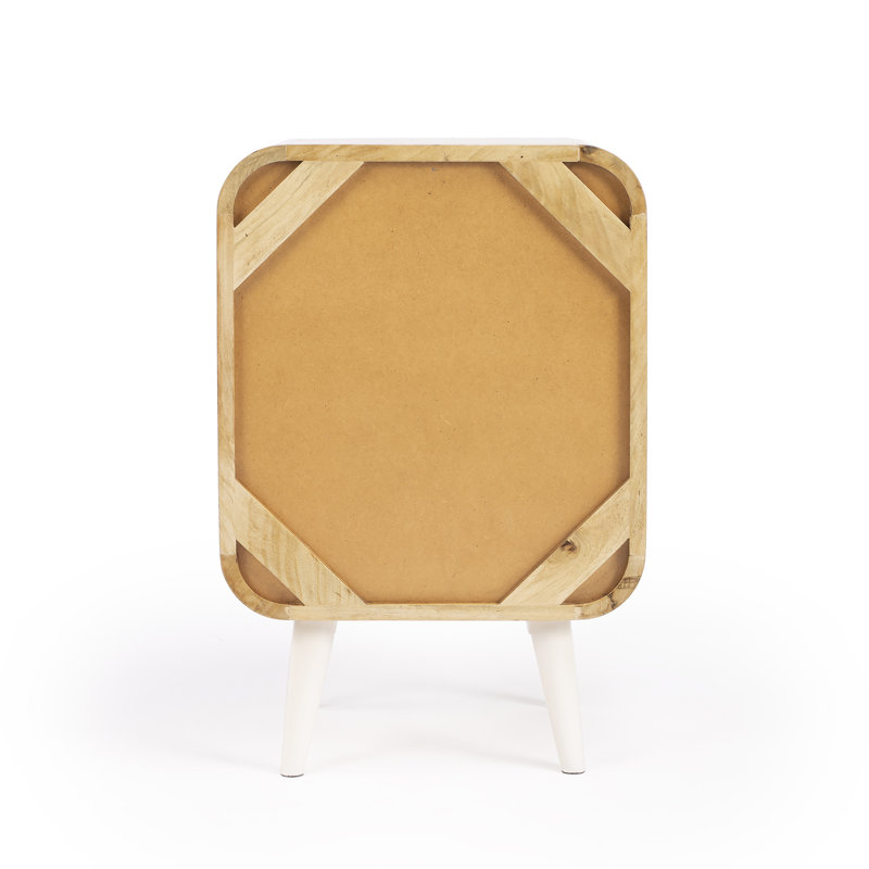 Danville Modern Nighstand, White