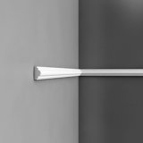 Moulure de panneau en polystyrène blanc apprêté P 3/4 po x l 1-5 / 8 po x L 78-3 / 4 po