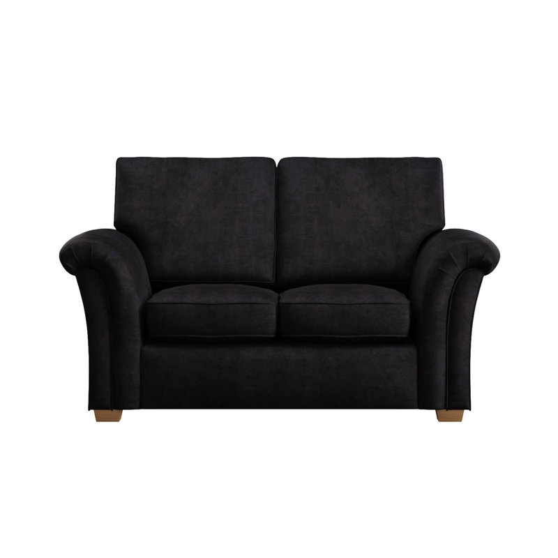 Castleacre Two Seater, Fixed Back, Ebony