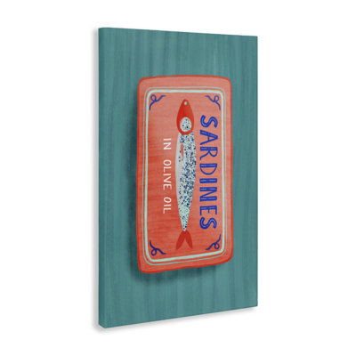 Sardines Olive Oil Seafood Canvas, design by Metka Hiti