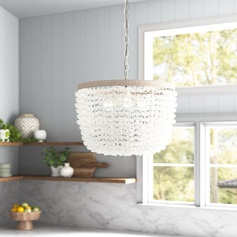3 - Light Dimmable Drum Chandelier