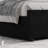 Velvet Upholstered Platform Bed with Channel Tufted Headboard, Chrome Finished Wing Edge, Wooden Slats-391475377-391475375