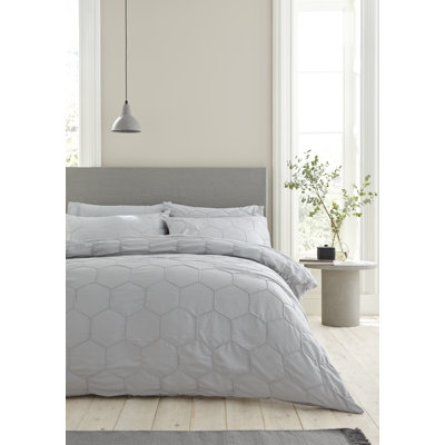 Honeycomb Pinch Duvet Cover Set