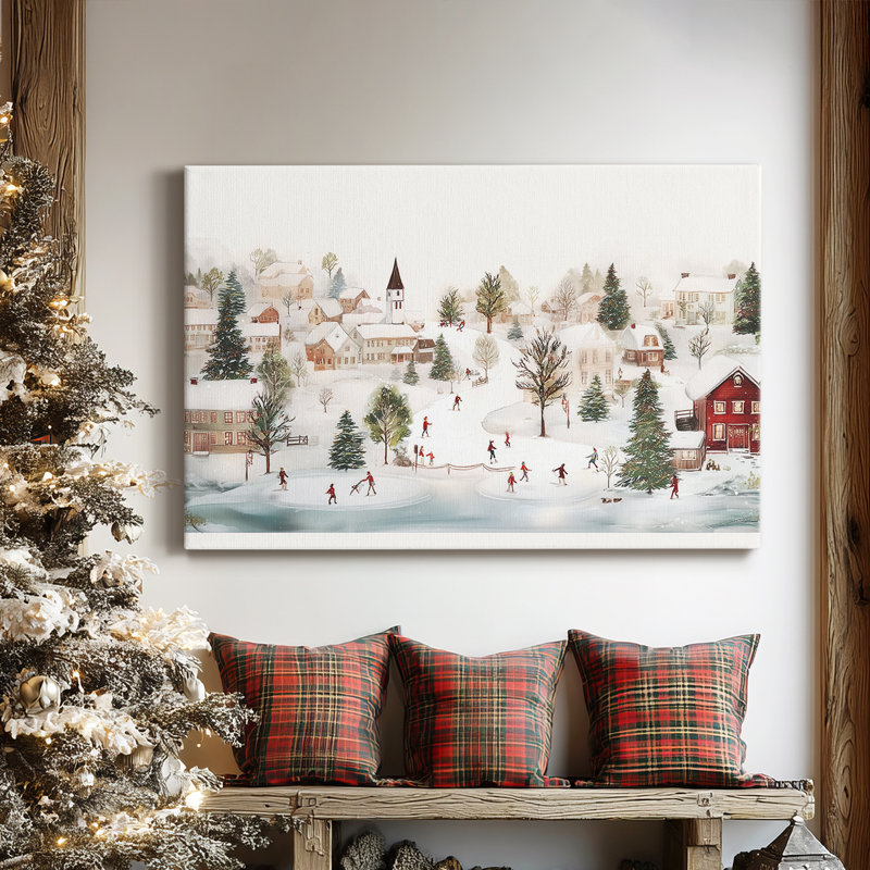 «Frostlit Icicles Serenade», toile tendue avec châssis de qualité supérieure, H 12 po x l 8 po