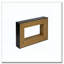 Contrast Console Table With Layered Wood Frame