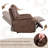 Almyra 3-Piece Vintage Faux Leather Manual Reclining Living Room Set with Classic  Nailhead Trim