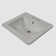 White 21" X 18" Rectangle Porcelain Overmount Vanity Sink