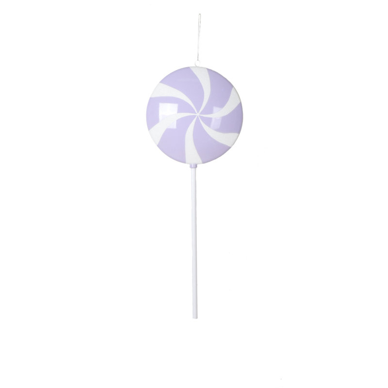 Ornement boule de bonbon, Mauve
