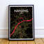 Nanjing City Map - No Frame Print-1576218383