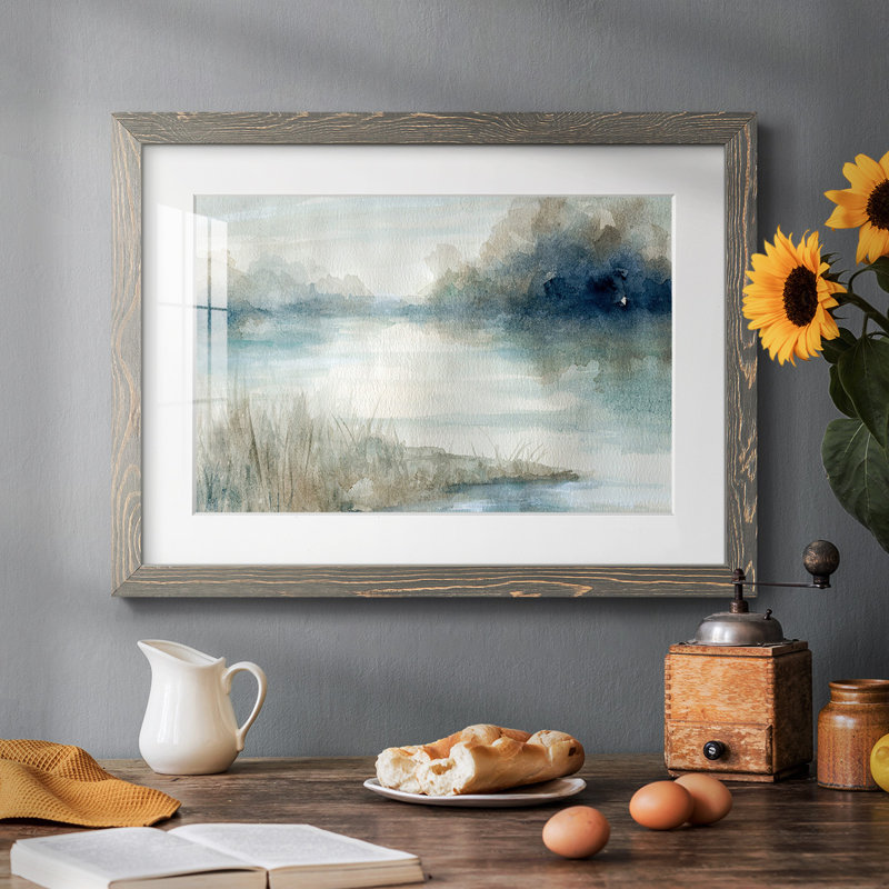 Still Still Waters, H 28 po x l 42 po x P 1,5 po, Gris