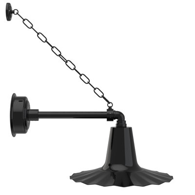 Luminaire de grange d’extérieur à del intégrés 1 ampoule Iris