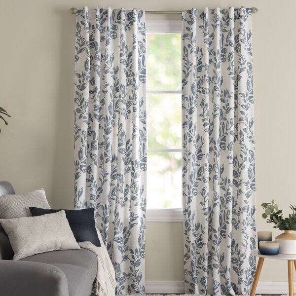 Gracie Oaks Etheldreda Polyester Room Darkening Curtain Panel & Reviews ...