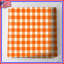 Couvre-lit matelassé orange vichy blanc toutes tailles-128700324