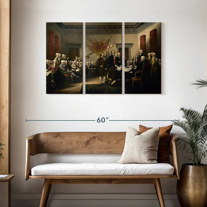Lelar Declaration Of Independence, 28" H x 45" W