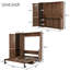 Lit escamotable Queen avec armoire, bureau et borne de recharge