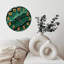Horloge Malachite à chiffres dorés