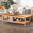Casta Bohemian Light Honey Braided Rattan Coffee Table