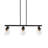 Metal and Seedy Glass 6-Light Linear Chandelier-70181203