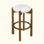 Ensemble de 4 tabourets de bar d'intérieur rembourrés en bois, durable et élégant-1144399811