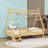 Wood Low Profile House Platform Bed-508322418-508322419