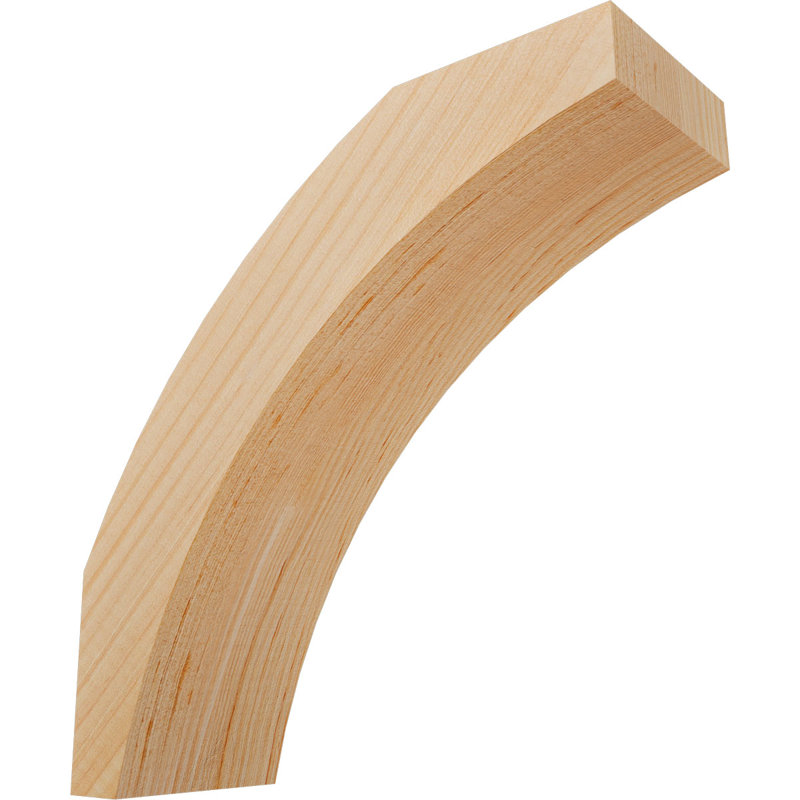 Thorton Knee Brace, 3 1/2"W Douglas Fir (Smooth), 10-in. D x 10-in. H