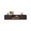 Foyer autoportant en bois manufacturé noir-118401839-118401841