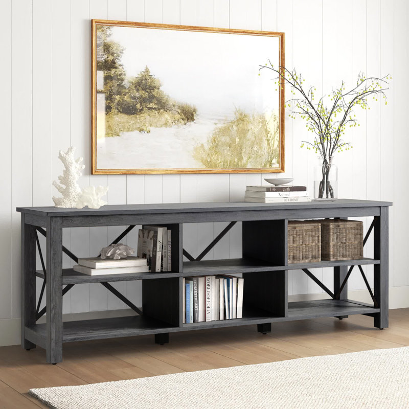 Persephone 68'' Media Console, Charcoal Gray