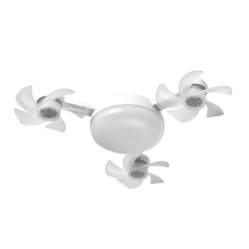 Modern Ceiling Fan With Lights And Remote Control 3 Speeds 3 Colors 2 Timers Quiet Foldable Modern LED Fan Light