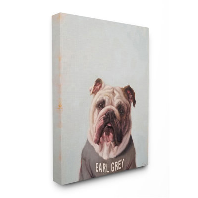 " English Bulldog In Earl Gray Tea Shirt Dog Pun " by Lucia Heffernan