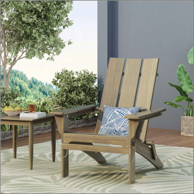 Chaise pliante en bois d'acacia riche et design élégant pour le confort et la commodité en plein air