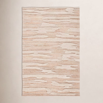 Wyly Natural Handmade Shag Wool Rug