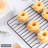 CHEFMADE Baking and Cooling Rack, Nonstick 12.2-Inch Rectangle Wire Rack Bakeware
