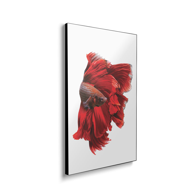 Reproduction d'art mural sur toile en métal, la robe rouge par Andi Halil