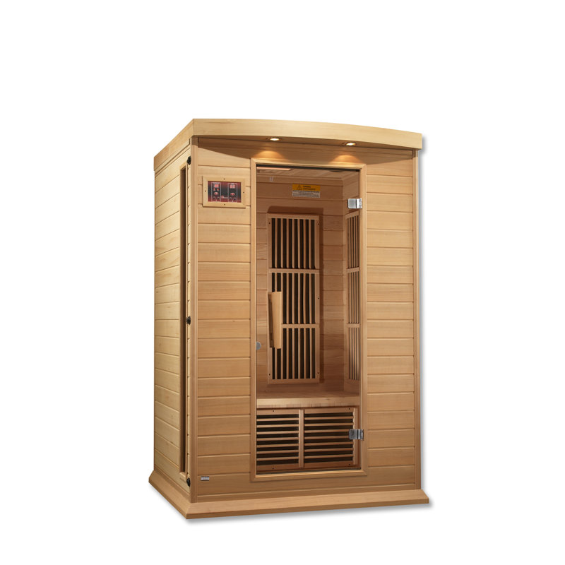 Dynamic Infrared Maxxus 2 - Person Bluetooth Compatible FAR Infrared Sauna in Hemlock