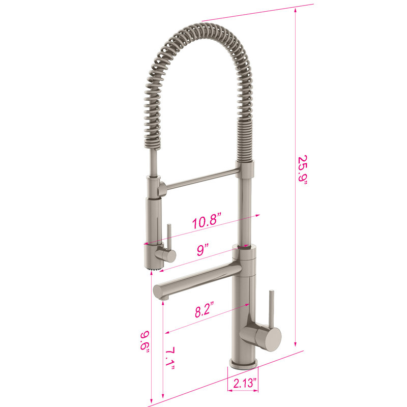 Vetta Pull Out Kitchen Faucet, Brushed Nickel