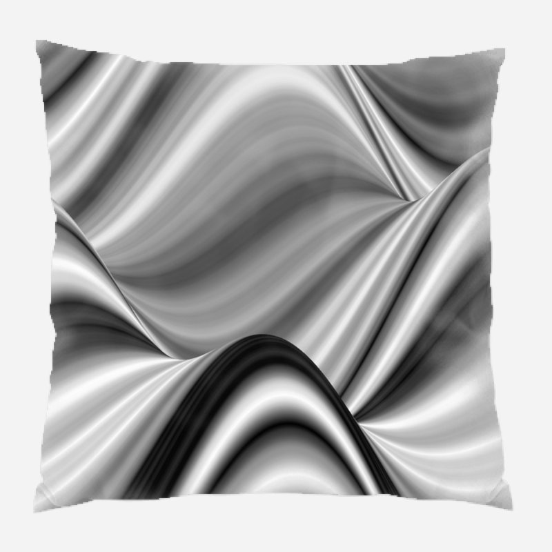 Coussin de jeté ondulations