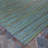 Ellenton Striped Flatweave Teal Cobalt Blue Indoor Outdoor Area Rug-635535844