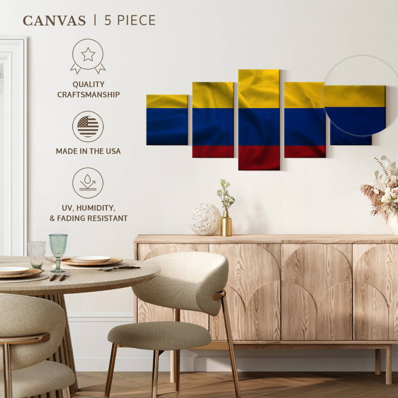 Colombia Flag, 24" H x 55" W