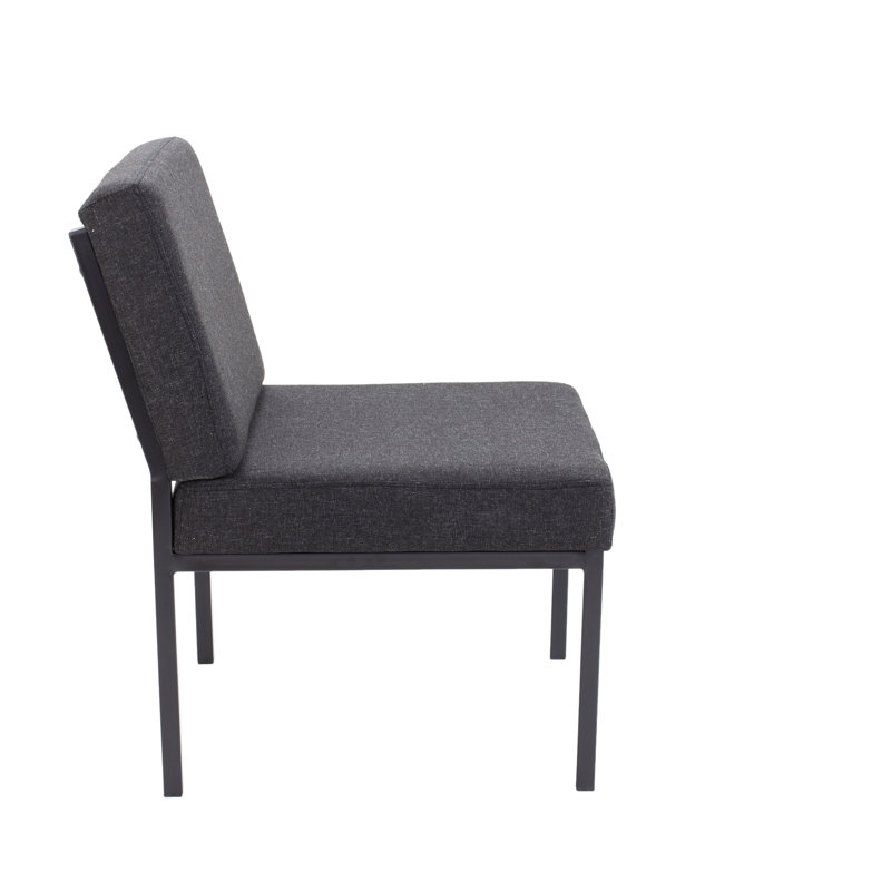 Reception Chair, Charcoal Pyra