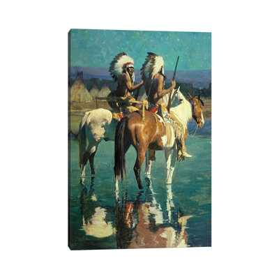 «Cheyenne Camp» par David Mann - peinture sur toile tendue