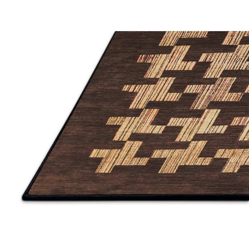Tapis abstrait moderne 1619, Tapis de couloir 2 pi x 5 pi