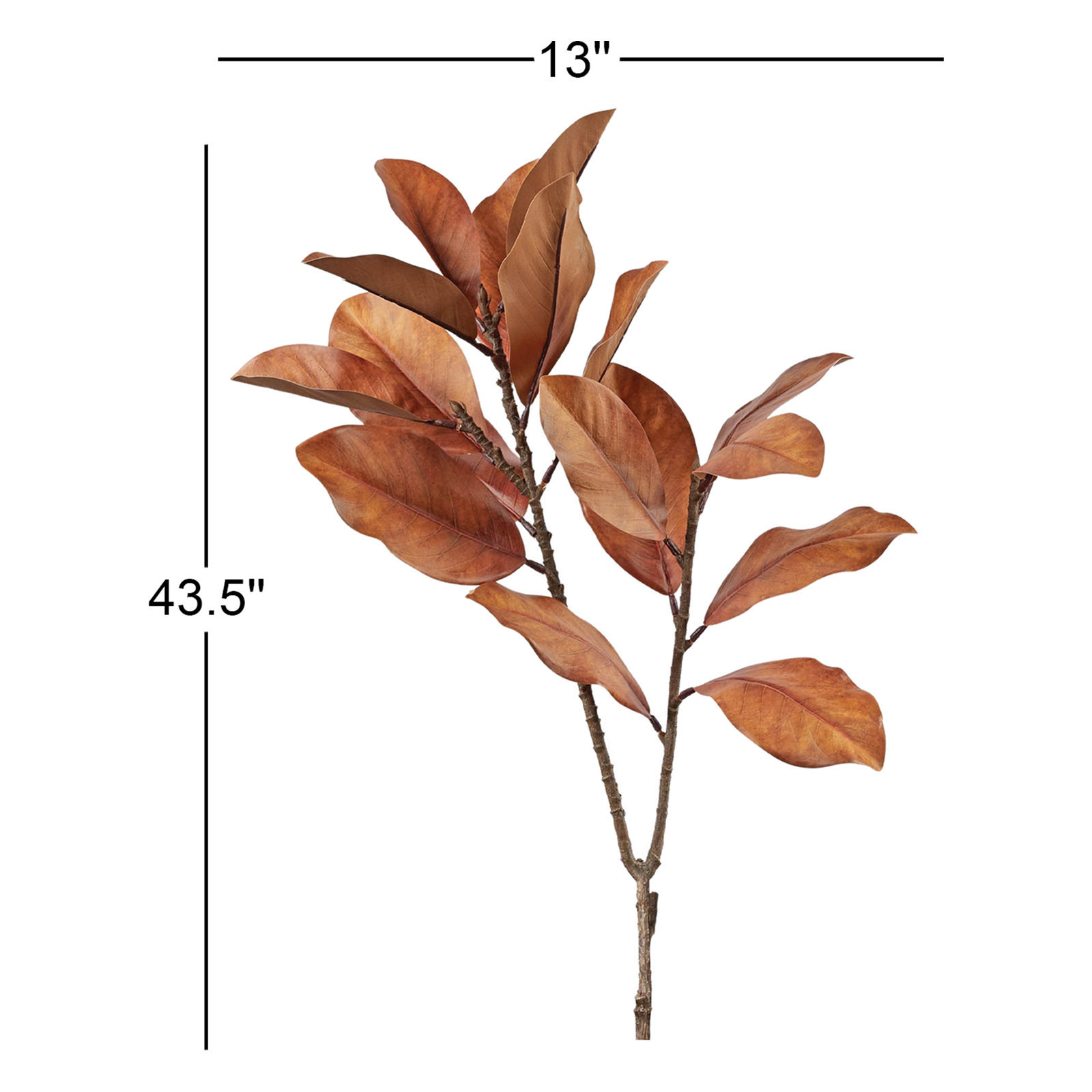 Fall Magnolia Leaf Holiday Accent Spray