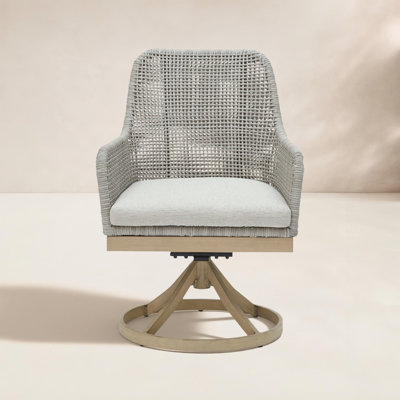 Avoree Swivel Aluminum Patio Armchair