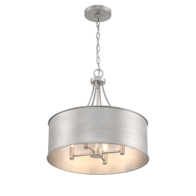 Meridian 4-Light Millom in Antique Silver, Silver