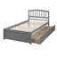 Base de lit plateforme avec deux tiroirs et tête de lit-1310164159-1310164145