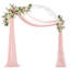 Toya 220cm W x 30cm D Metal Arbour in White
