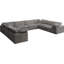 Canapé modulaire réversible en velours Cozy-988167175