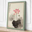 Lotus in Bloom Japandi - Wrapped Canvas-1661220740-1661220741