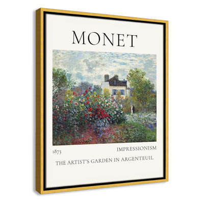 Artists Garden in Argenteuil Print by Claude Monet