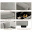 Canapé modulaire avec rangement pour sièges, canapé en chenille confortable pour le salon, le bureau, le siège profond, le chargement USB, avec housse amovible, gris clair, canapé simple-102673637